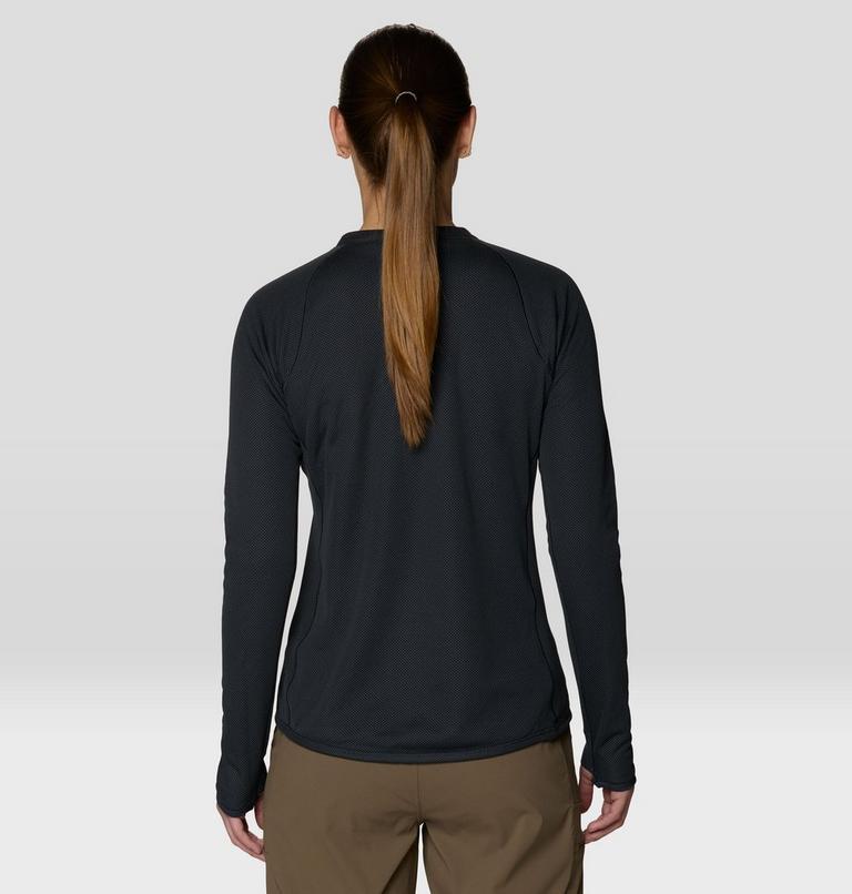 Women's AirMesh Long Sleeve Crew, Color: Dark Storm, image 3