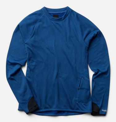 Women's AirMesh Long Sleeve Crew, Color: Berry Blue, image 6