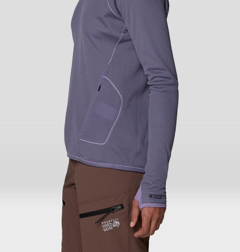 Women's AirMesh Long Sleeve Crew, Color: Violet Stone, image 5