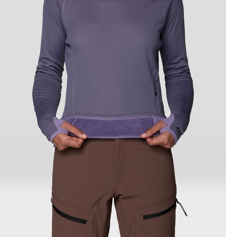Women's AirMesh Long Sleeve Crew, Color: Violet Stone, image 6