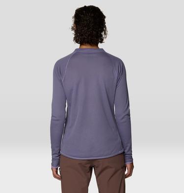 Women's AirMesh Long Sleeve Crew, Color: Violet Stone, image 2