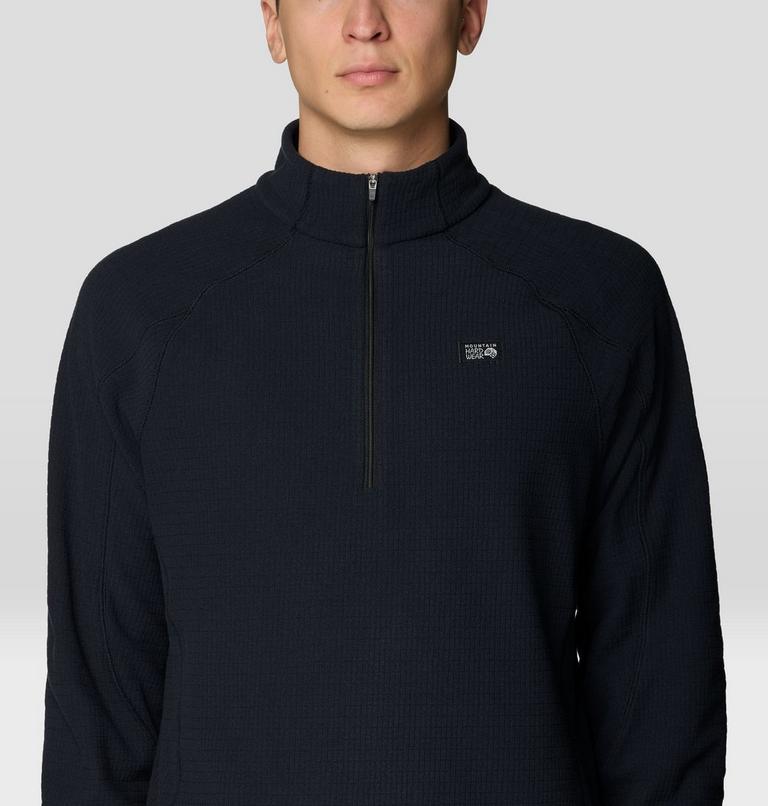Men's Summit Grid Half Zip, Color: Black, image 4