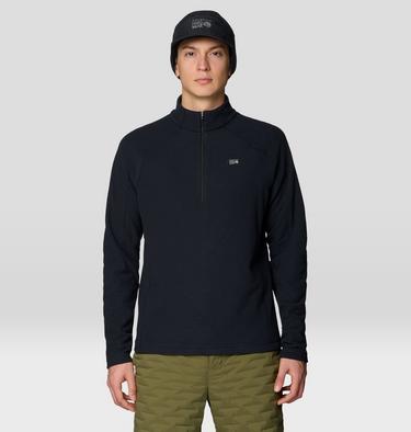 Men's Summit Grid Half Zip, Color: Black, image 9