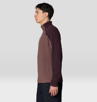 Men's Summit Grid Half Zip, Color: Carob, image 15