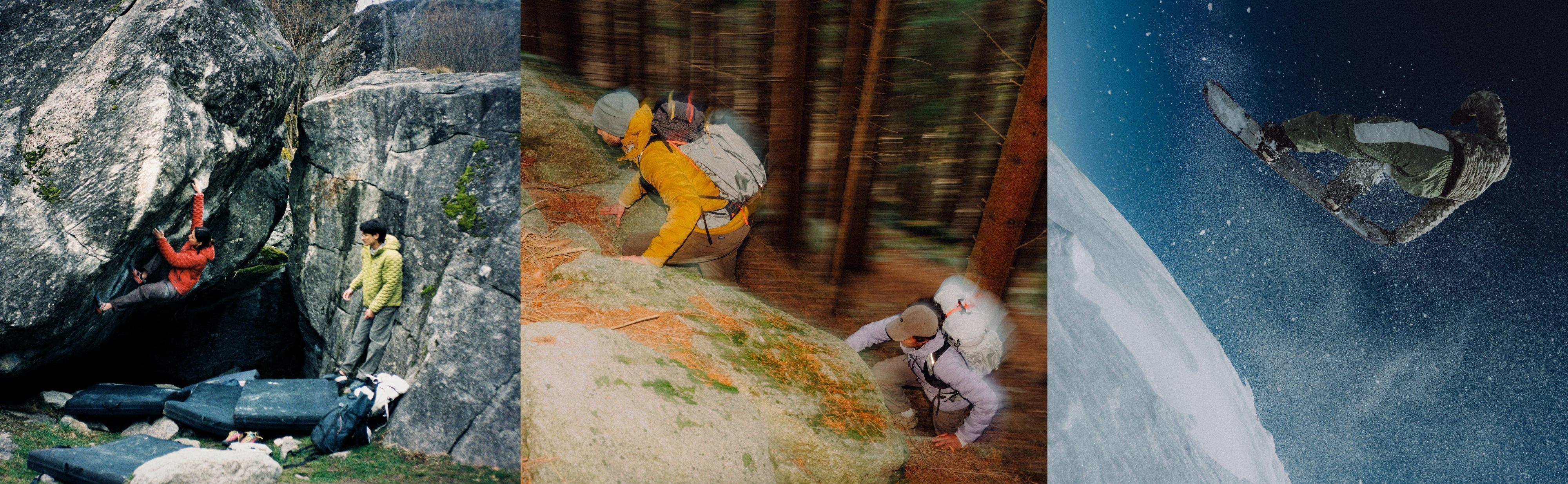 Climbing, hiking and snowboarding in Stretchdown.