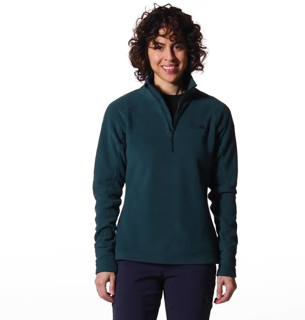 Chandail à fermeture éclair Microchill 2.0 Femme, Color: Dark Marsh