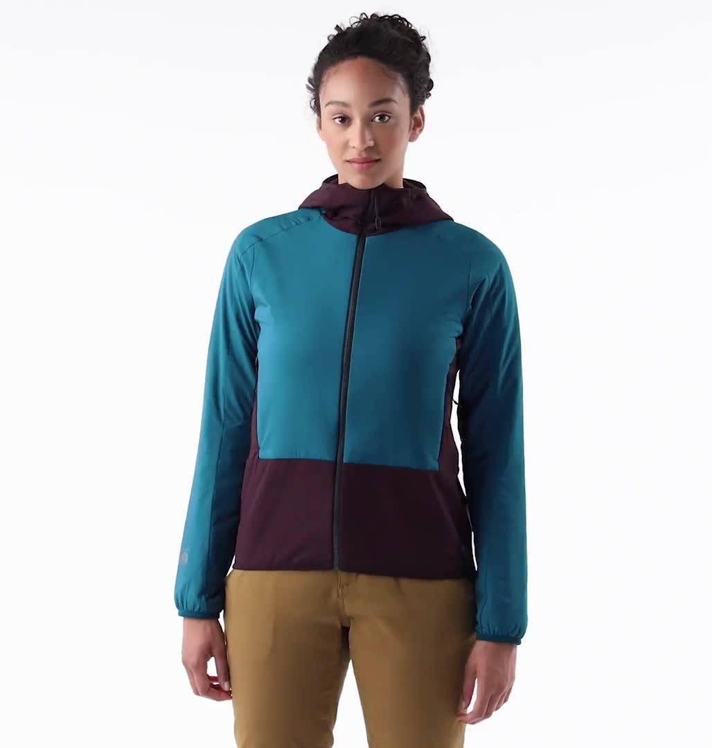 Women's Kor Strata Climb Hoody, Color: Dive