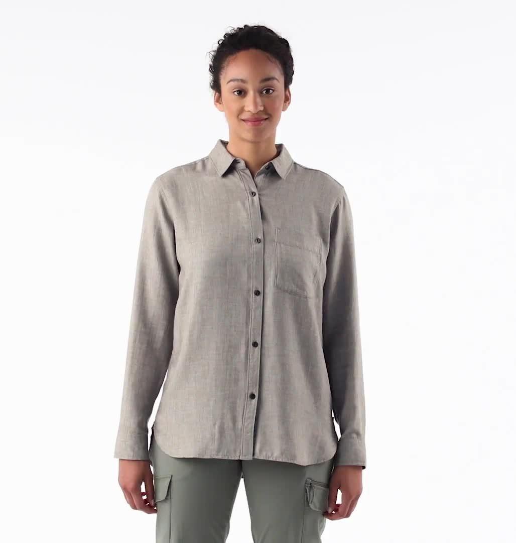 Women's Willow Spring Long Sleeve Shirt, Color: Manta Grey