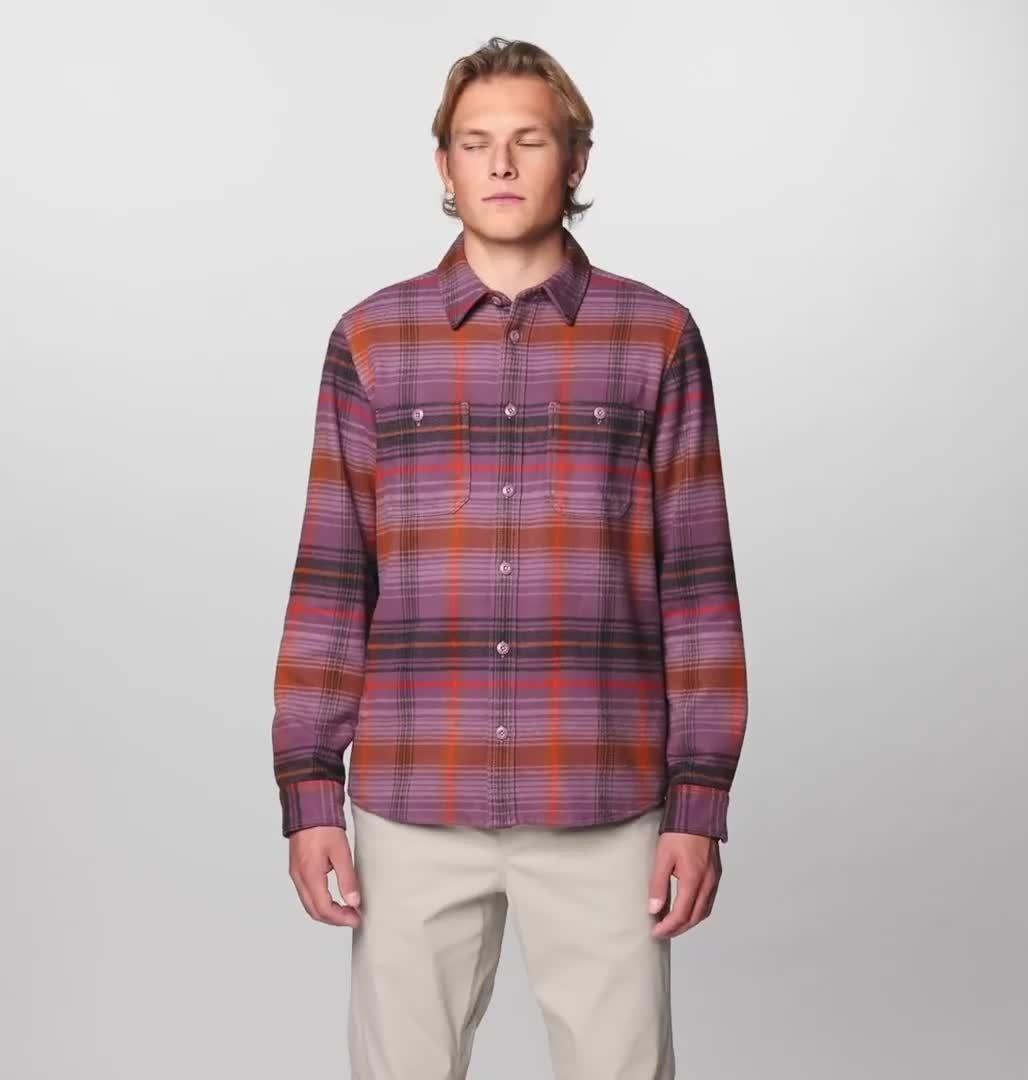 Men's Plusher Long Sleeve Shirt | 534 | L, Color: Dark Daze Wyoming Plaid
