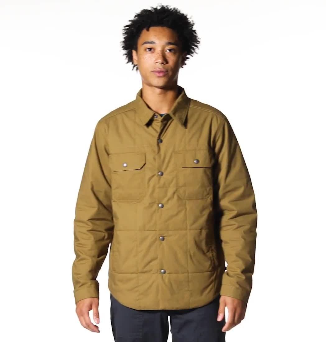 Men's J Tree Insulated Shacket, Color: Corozo Nut