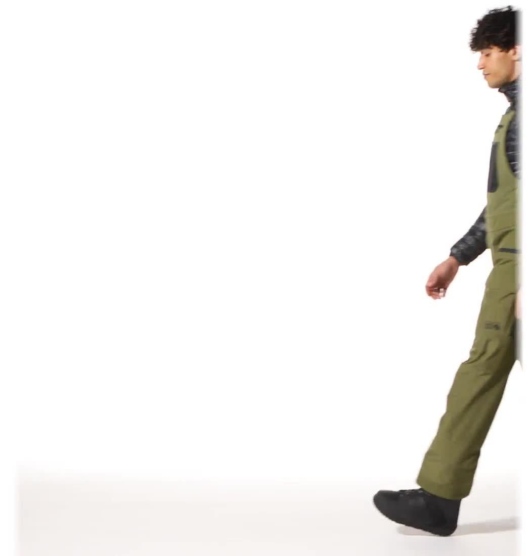 Men's Boundary Ridge GORE-TEX Bib, Color: Combat Green