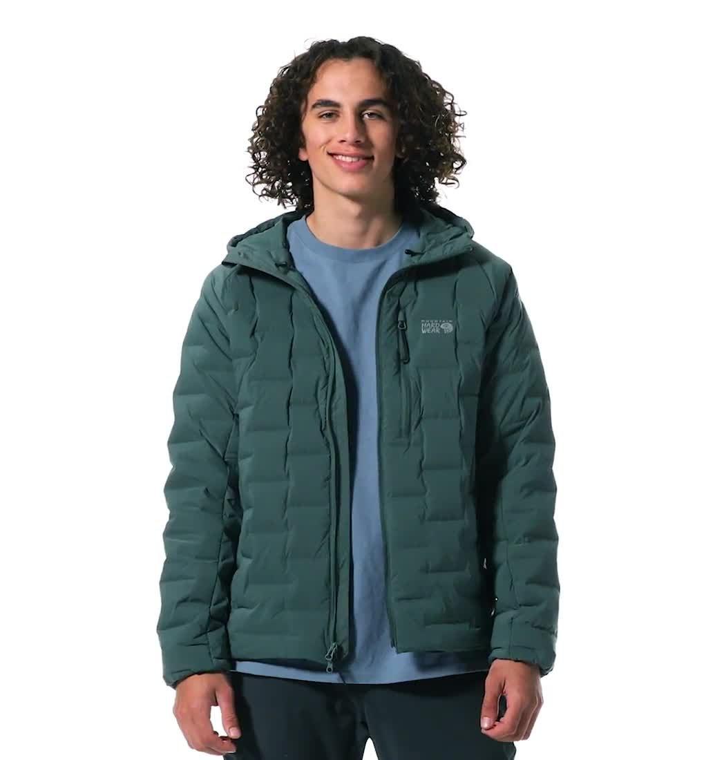 Men's Stretchdown Hoody, Color: Black Spruce