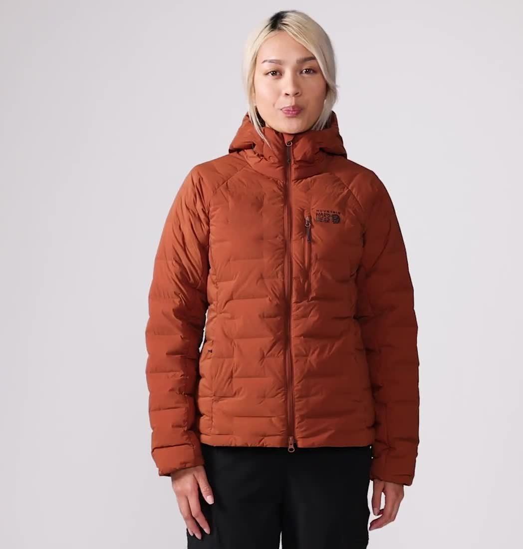 Women's Stretchdown Hoody, Color: Iron Oxide