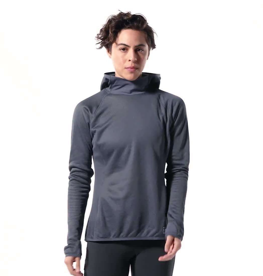 Chandail à capuchon AirMesh Femme, Color: Blue Slate