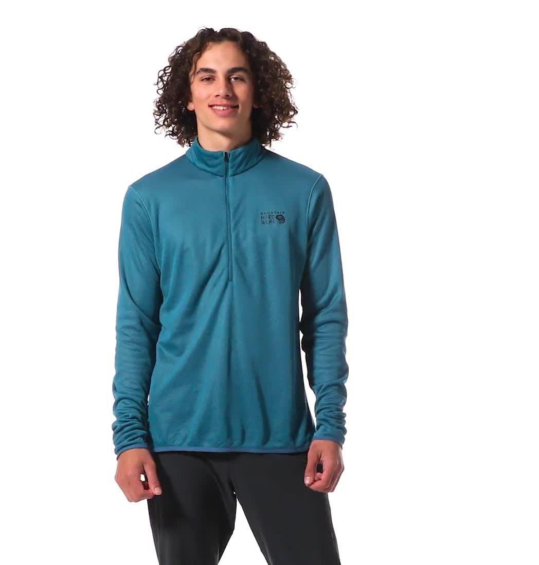 Men's AirMesh 1/2 Zip, Color: Caspian