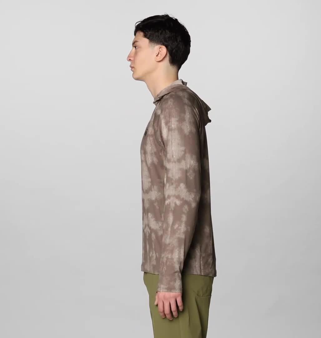Men's Crater Lake Hoody, Color: Tierra Shadowdye Print