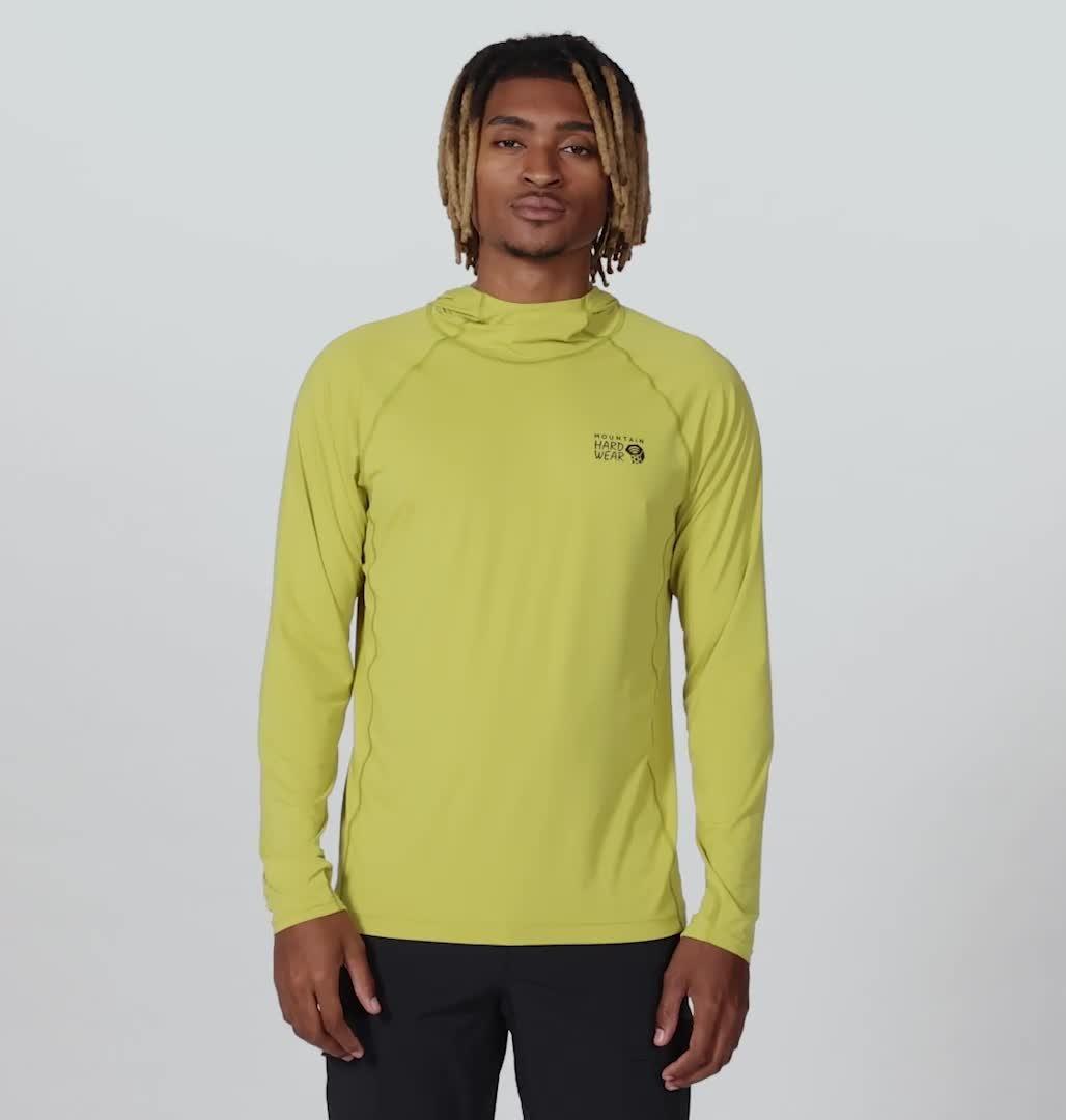 Homme Crater Lake Chandail à capuchon, Color: Bright Olive