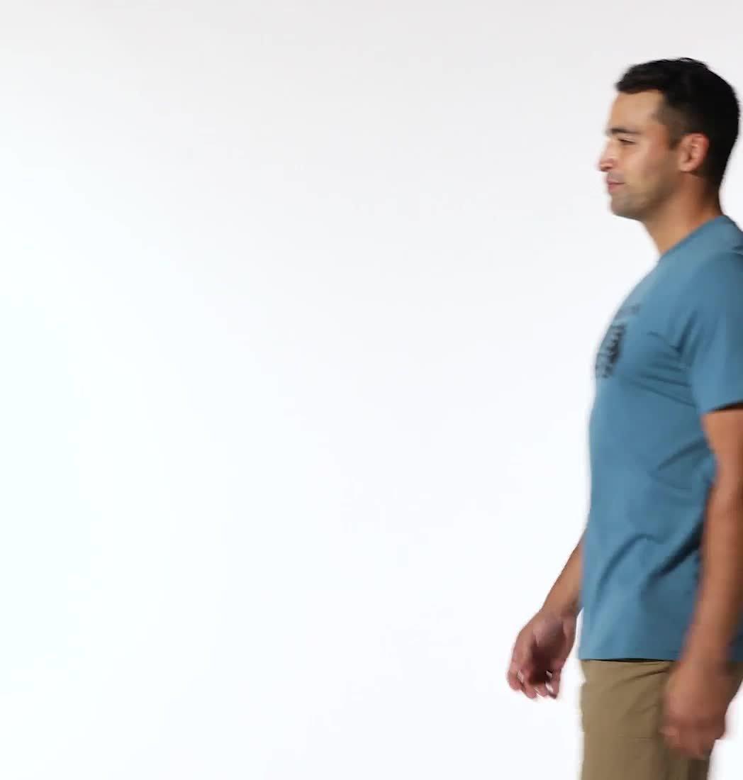 Men's MHW Logo Short Sleeve, Color: Caspian