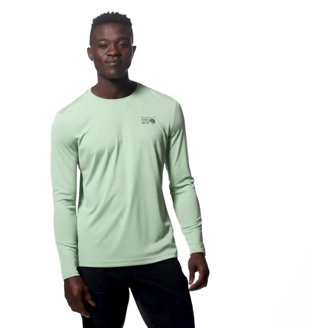 Men's Wicked Tech Long Sleeve, Color: White Fern