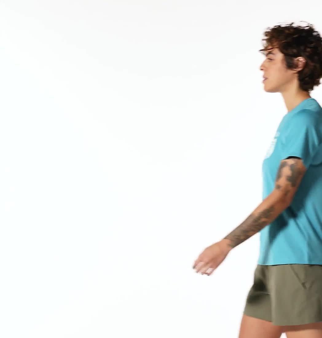 Women's Wicked Tech Short Sleeve, Color: Teton Blue