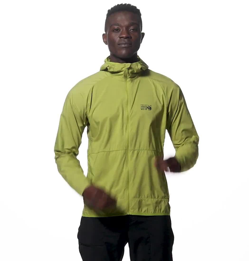 Manteau à capuchon Kor AirShell Homme, Color: Moon Moss