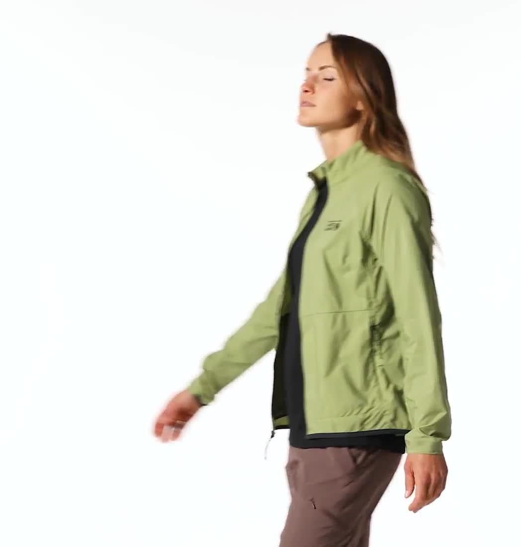 Women's Kor AirShell Full Zip Jacket, Color: Light Cactus