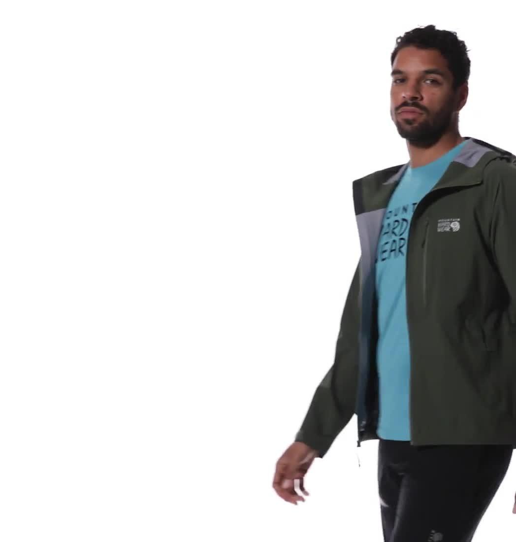 Manteau Stretch Ozonic Homme, Color: Surplus Green