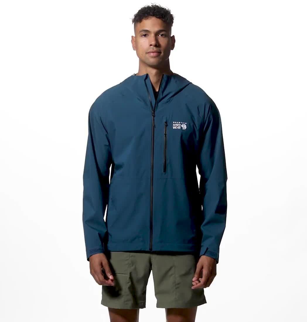 Men's Stretch Ozonic Jacket, Color: Dark Caspian