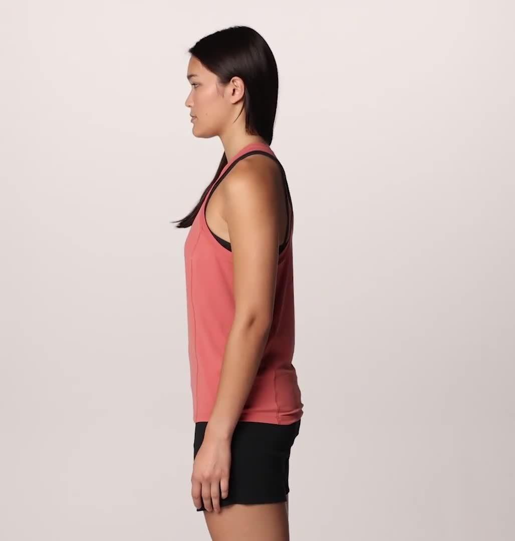 Women's Crater Lake Tank, Color: Fleurs