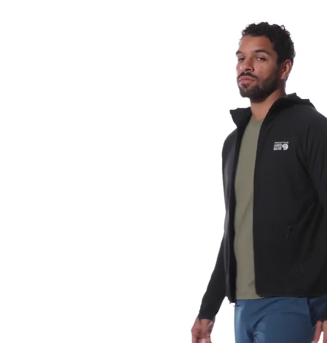 Manteau à capuchon Stratus Range Homme, Color: Black