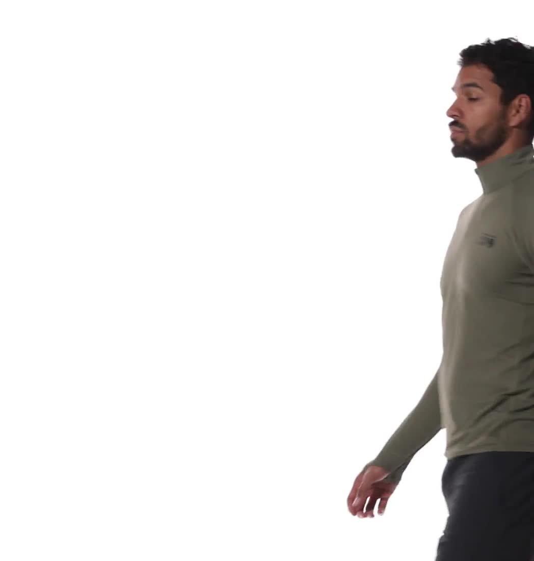 Men's Crater Lake 1/2 Zip, Color: Stone Green