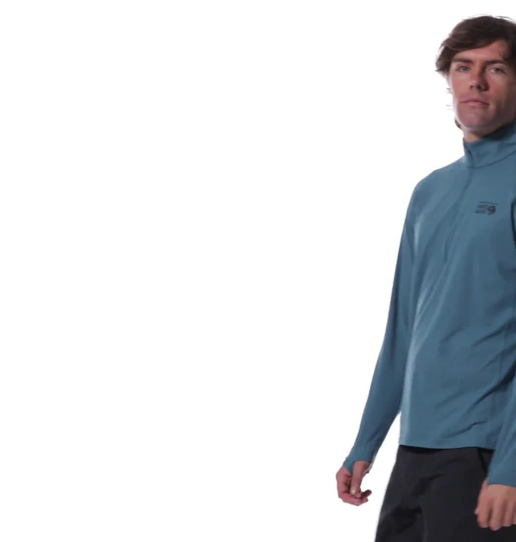 Men's Crater Lake 1/2 Zip, Color: Caspian