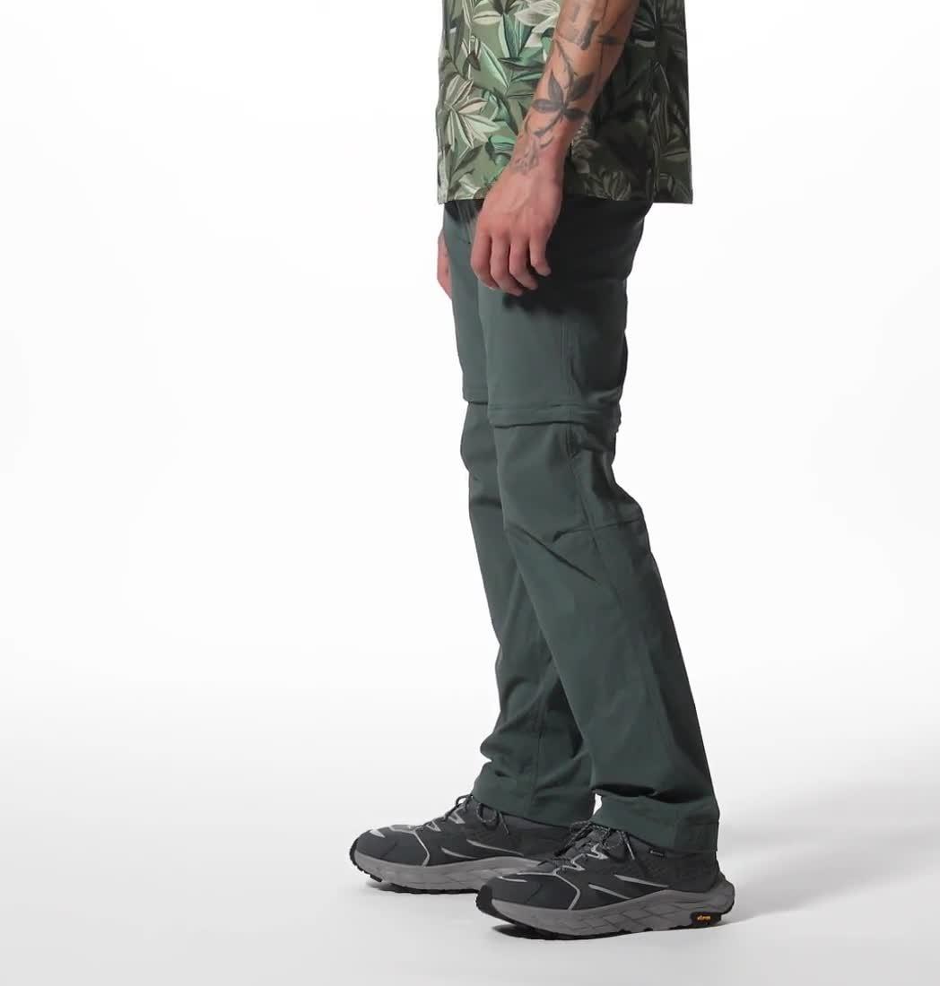 Pantalon convertible Basin Trek Homme, Color: Black Spruce