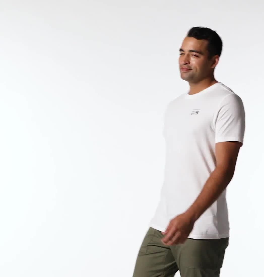 Men's Box Logo Short Sleeve, Color: Fogbank