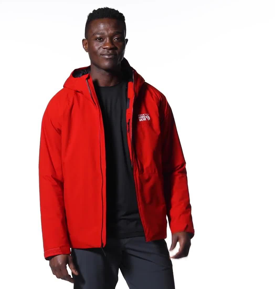 Manteau isolé Stretch Ozonic Homme, Color: Desert Red