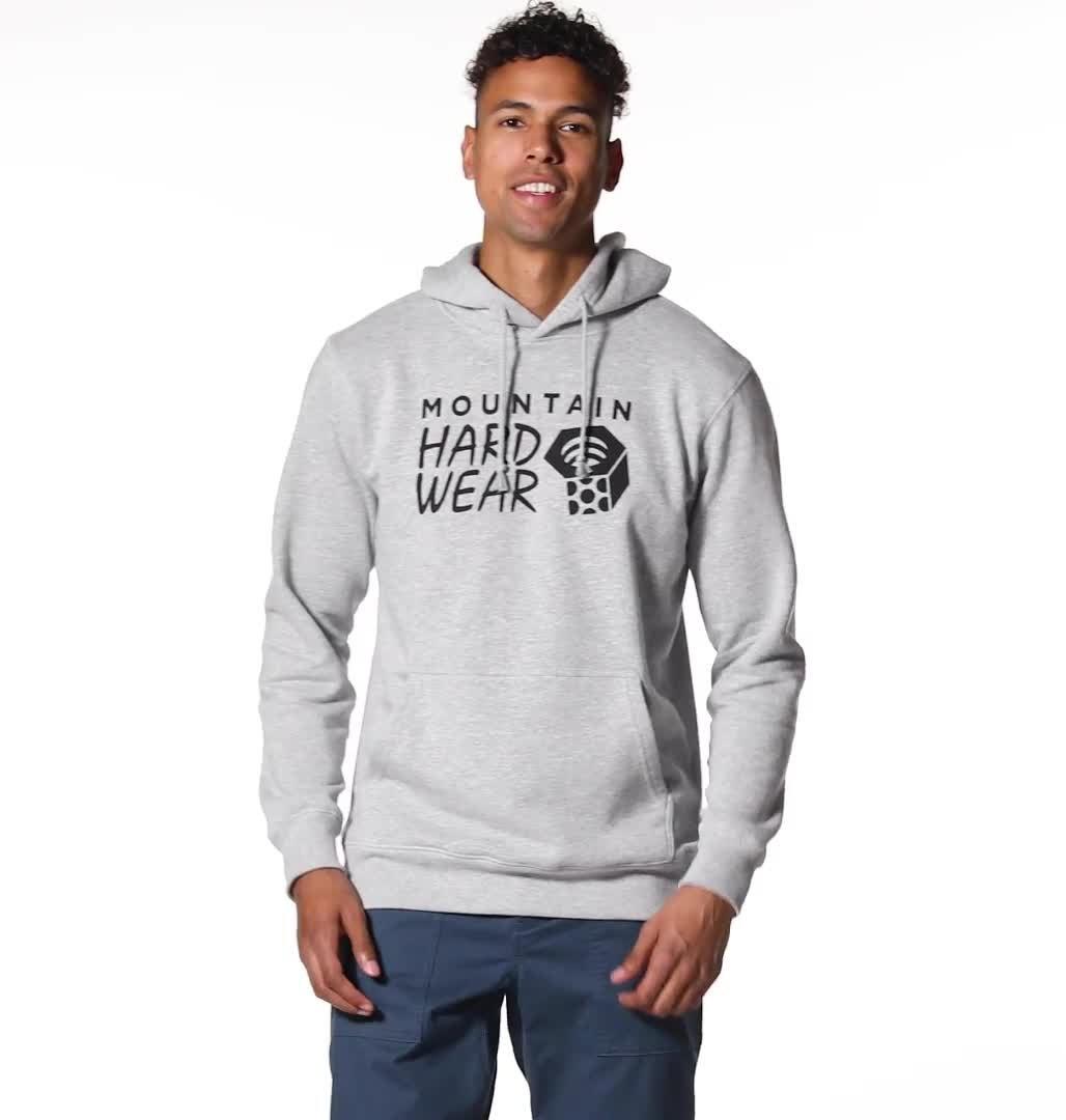 Chandail à capuchon MHW Logo Homme, Color: Hardwear Grey Heather