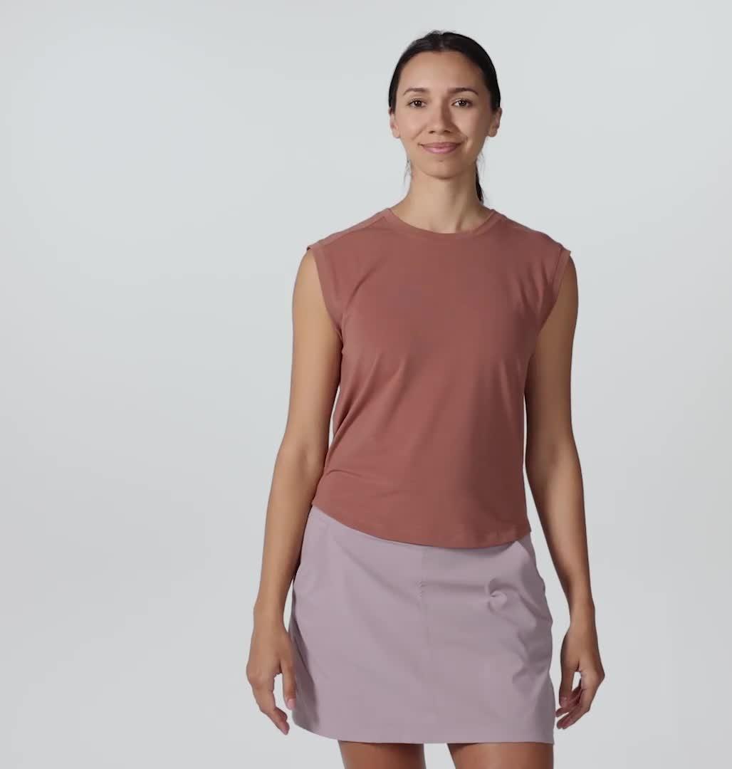 Women's Trekkin Go Sleeveless, Color: Dark Quartz