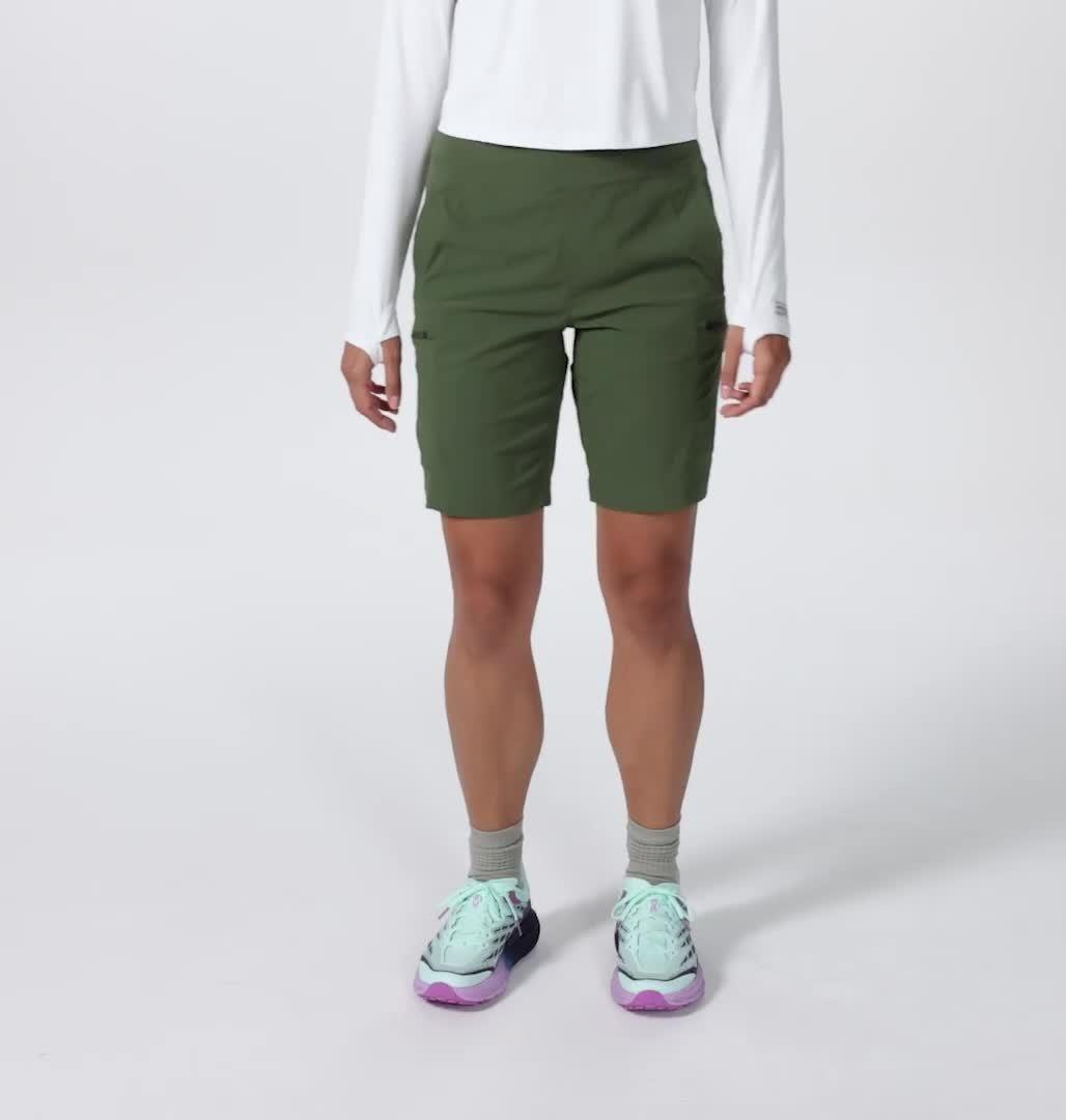 Women's Dynama High Rise Bermuda Short, Color: Surplus Green