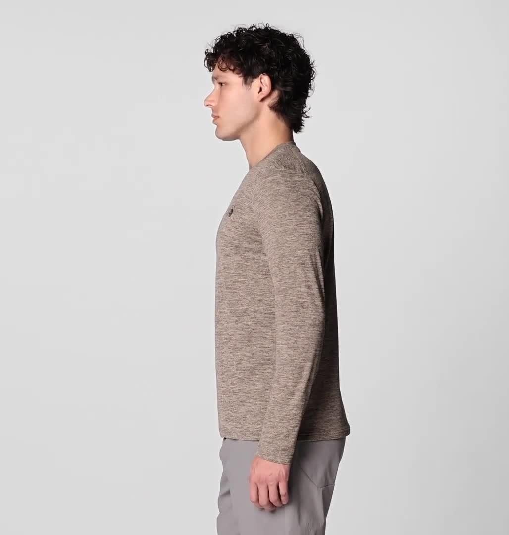 Men's Sunblocker Long Sleeve, Color: Tierra Heather