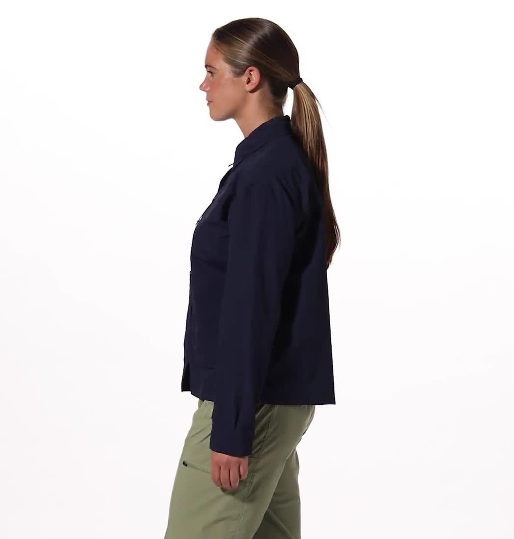 Chemise &agrave; manches longues Stryder Femme, Color: Dark Zinc