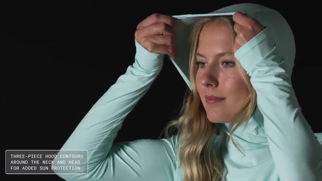 Women's Crater Lake Active Hoody, Color: Pale Ice