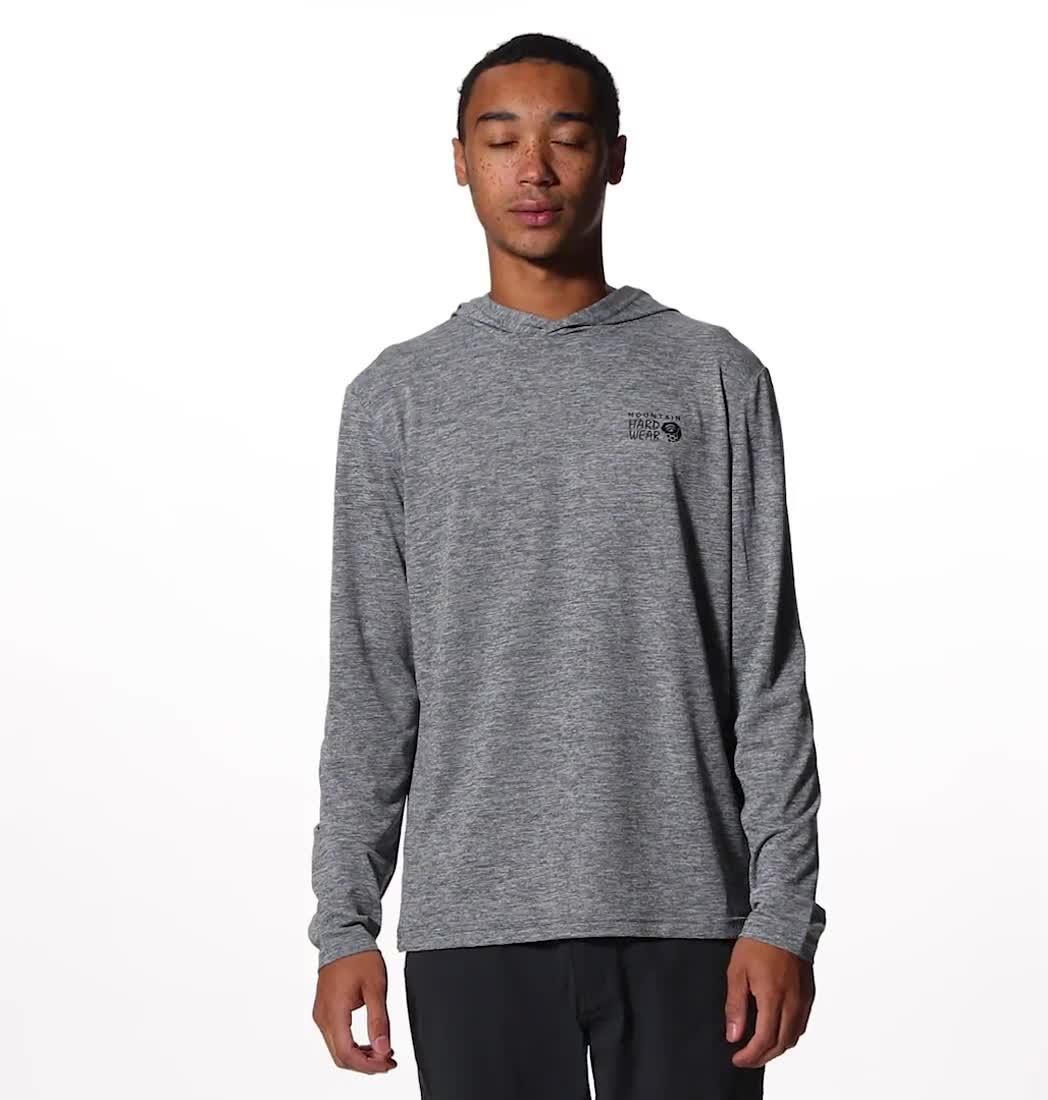 Men's Sunblocker Hoody, Color: Foil Grey Heather