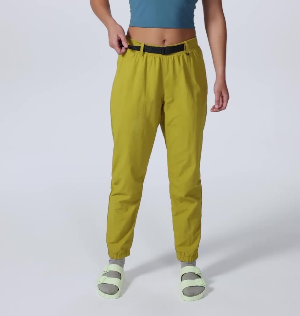 Women's Stryder Mid Rise Pant, Color: Dark Citron