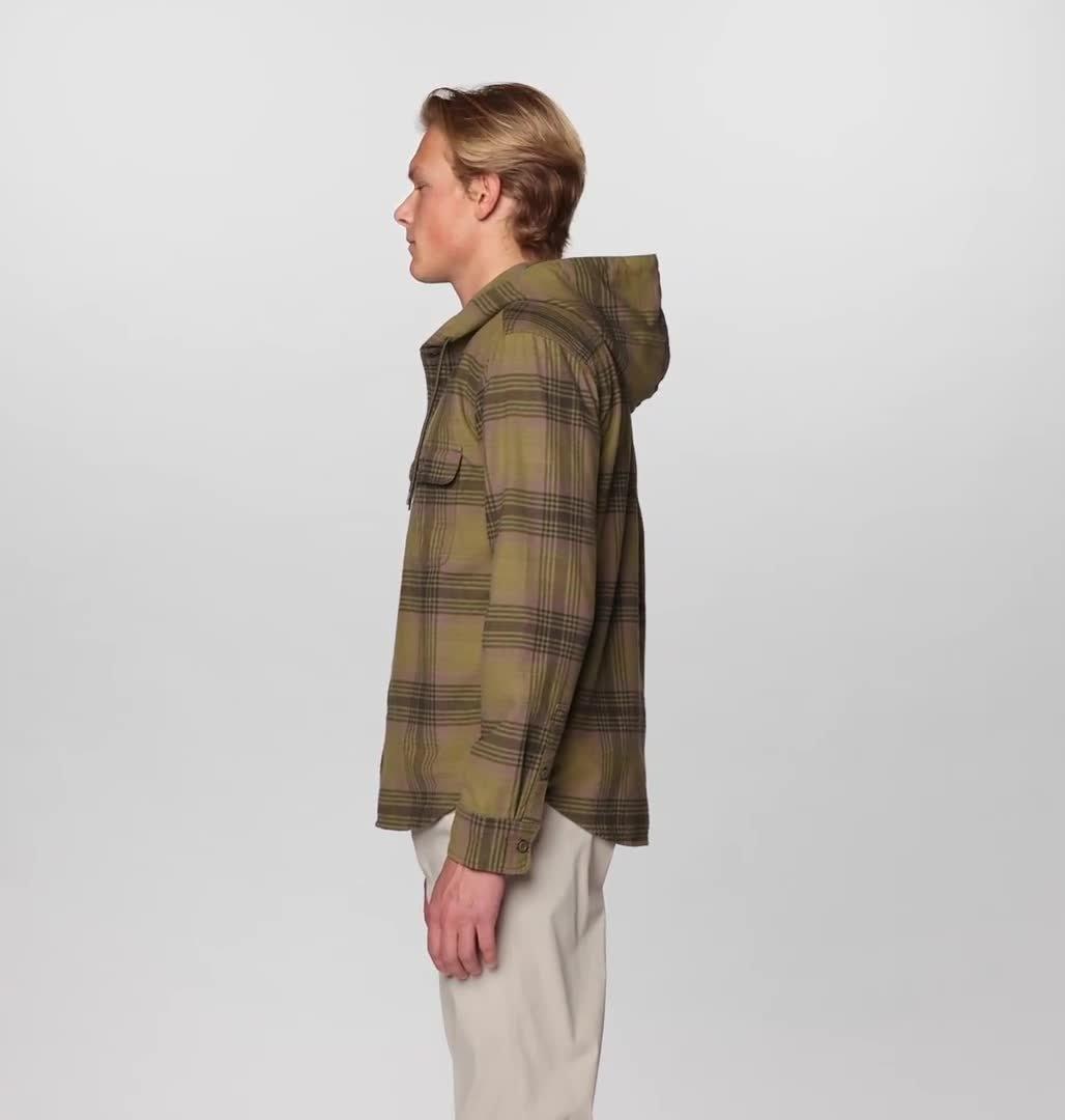 Men's Dusk Creek Long Sleeve Hooded Shirt, Color: Ridgeline Billy Plaid