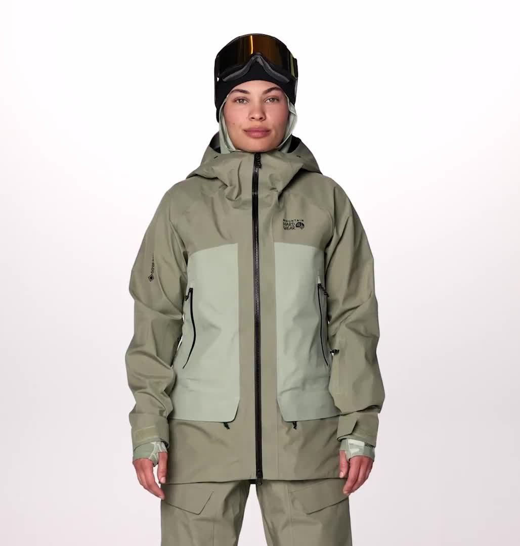 Manteau Boundary Ridge GORE-TEX, Color: Mantis Green, White Sage