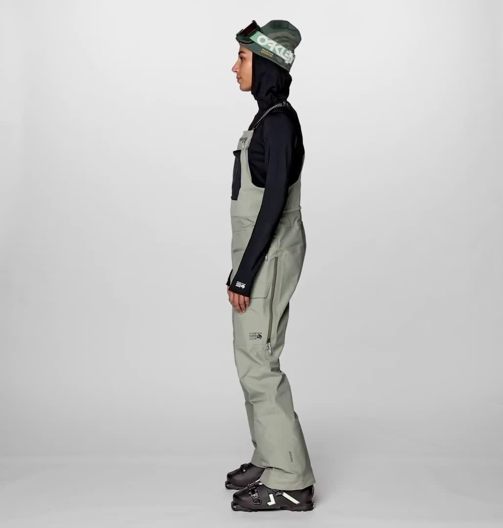 Women's Boundary Ridge GORE-TEX&reg; Bib, Color: Silt Grey