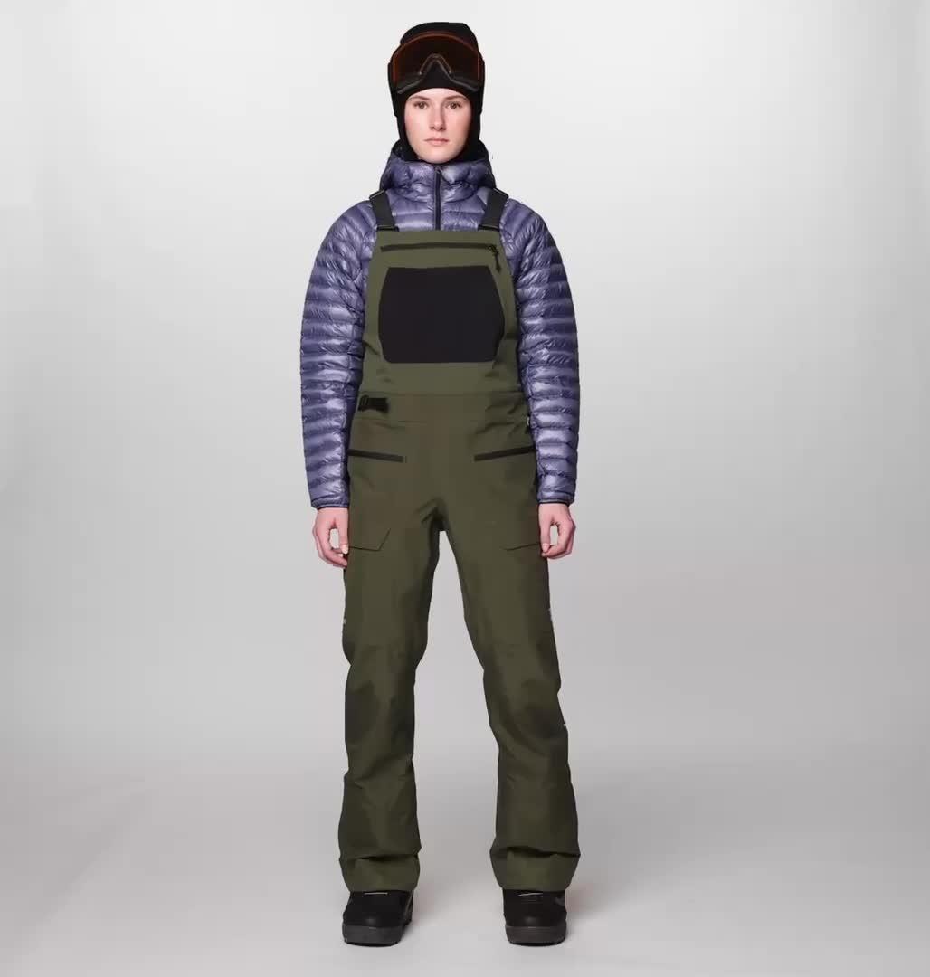 Women's Boundary Ridge GORE-TEX Bib, Color: Dark Pine