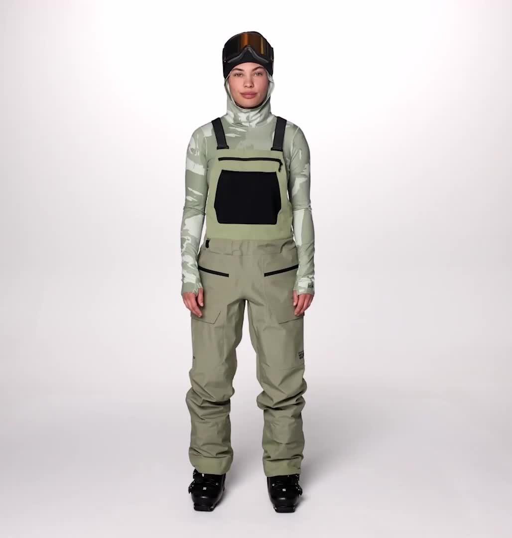Women's Boundary Ridge GORE-TEX Bib, Color: Mantis Green