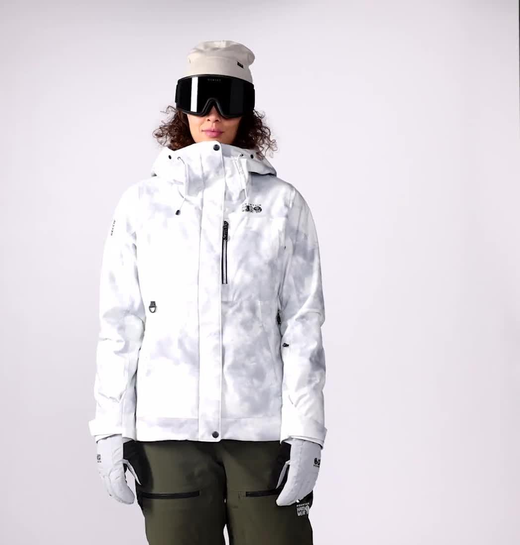 Women's Powder Maven Jacket, Color: Glacial Ice Dye Print