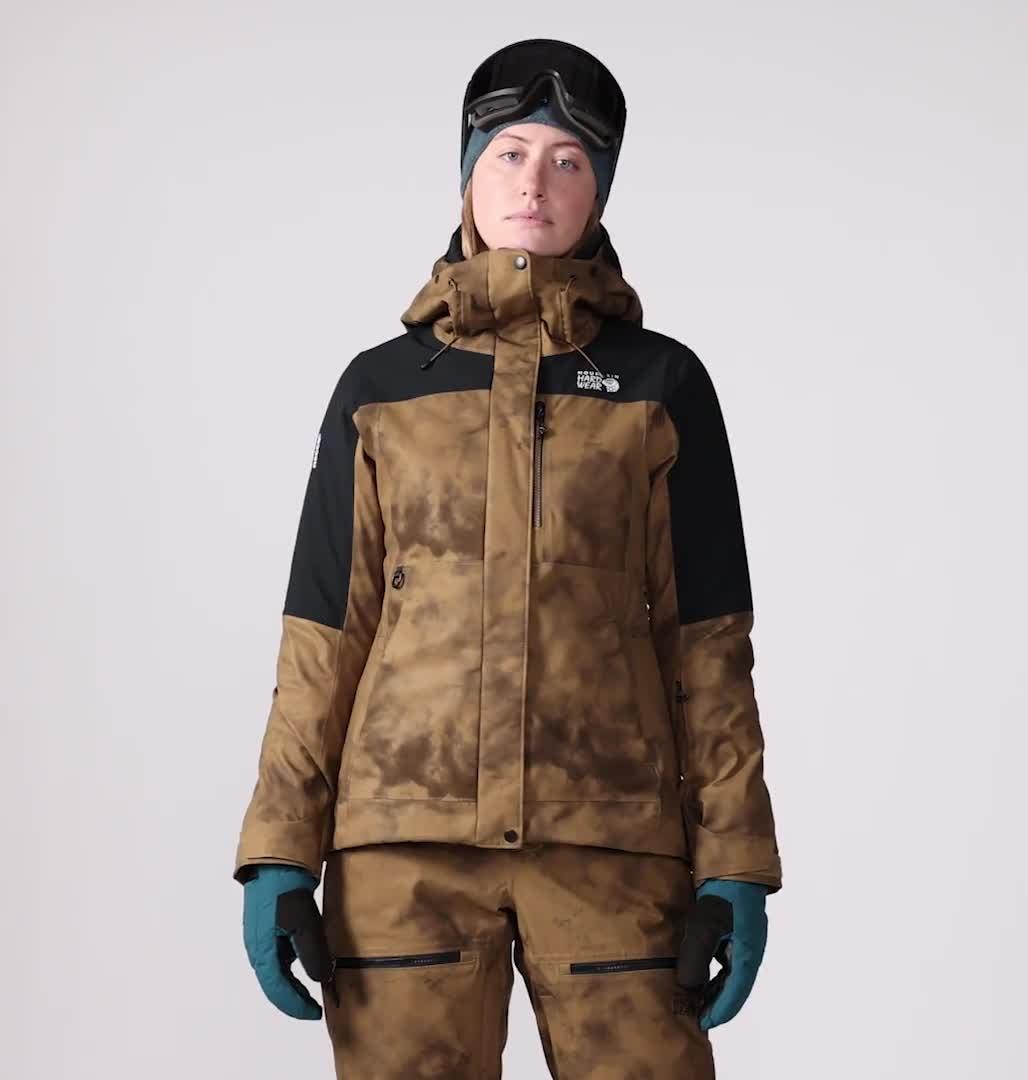 Manteau Powder Maven Femme, Color: Corozo Nut Ice Dye Print